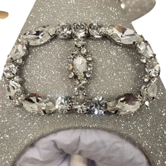 NIB DEE OCLEPPO BALLERINA POINT TOE EMBELLISHED FLATS SZ 8