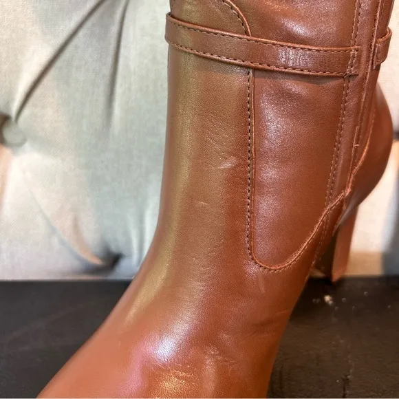 NIB Naturalizer Women's Henny Wide Calf Knee High Leather Boot Cocoa Brown 6.5