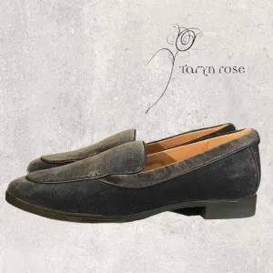 NIB Taryn Rose Women's &quot;Bryn&quot; Velvet Midnight Slip On Shoes Loafers 6