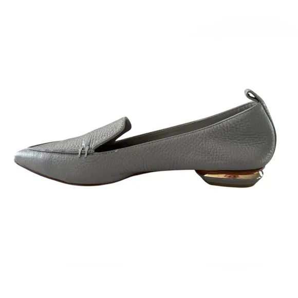 Nicholas Kirkwood Beya Pointed Toe Leather Ballet Flats.
