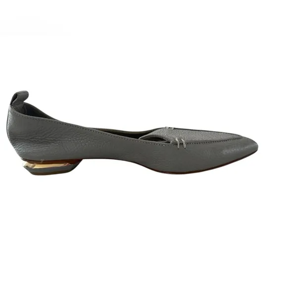 Nicholas Kirkwood Beya Pointed Toe Leather Ballet Flats.