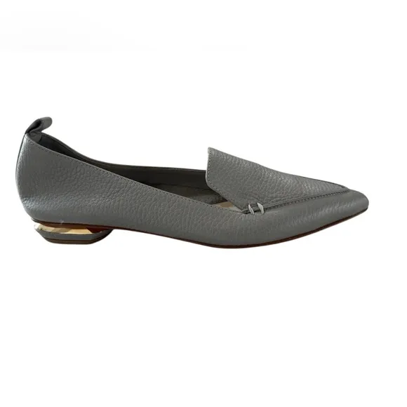 Nicholas Kirkwood Beya Pointed Toe Leather Ballet Flats.