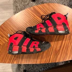Nike ‘96 air uptempo split, red and blue, size 5.5y, good condition