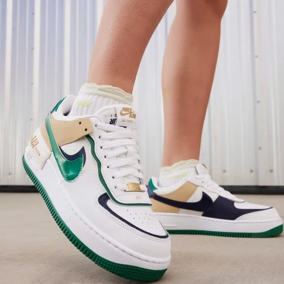 Nike Af1 shadow brand newWhite/Malachite/Sesame/Midnight NavyNWOT