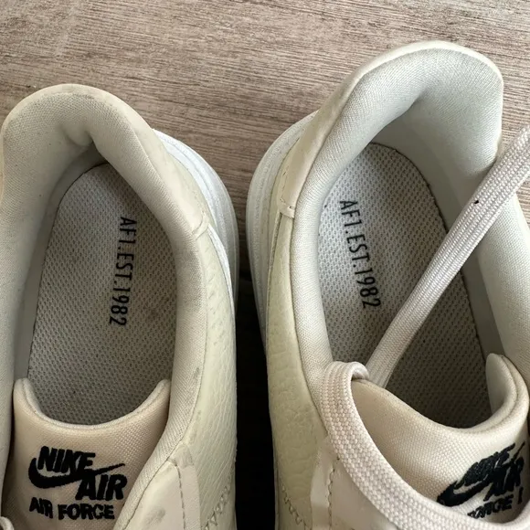 Nike Air Cream and White Sneakers