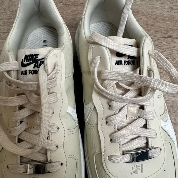 Nike Air Cream and White Sneakers