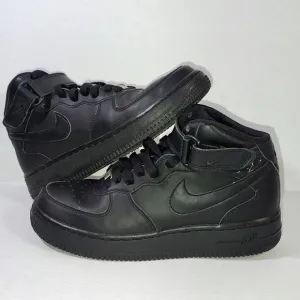Nike Air Force 1 Black Sneakers Youth Size 5.5