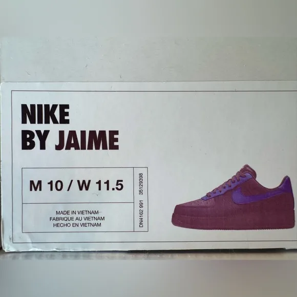 Nike Air Force 1 (Custom Made/Ordered) Black &amp; Blue Men's Sneakers Size 10
