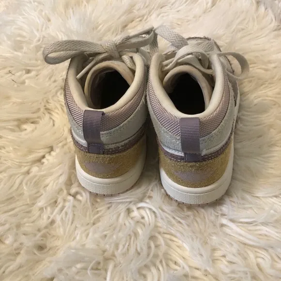 Nike Air Jordan 1 Mid SE Craft DZ4468 102 Inside Out/Taupe PS Kids Size 11.5C