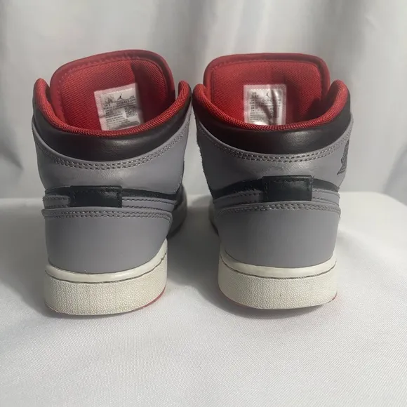 Nike Air Jordan 1 Mid Shadow Kids Size 3.5Y Black and Gray Sneakers Preloved