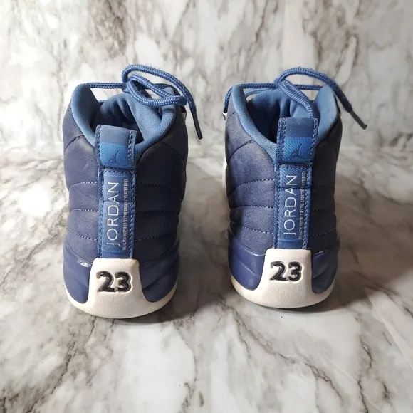Nike‎ Air Jordan Retro Boys Sneakers Indigo &amp; White Size 6Y