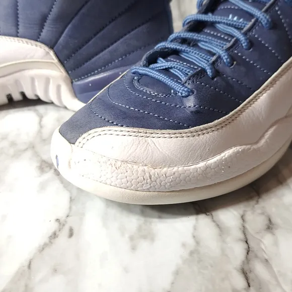 Nike‎ Air Jordan Retro Boys Sneakers Indigo &amp; White Size 6Y