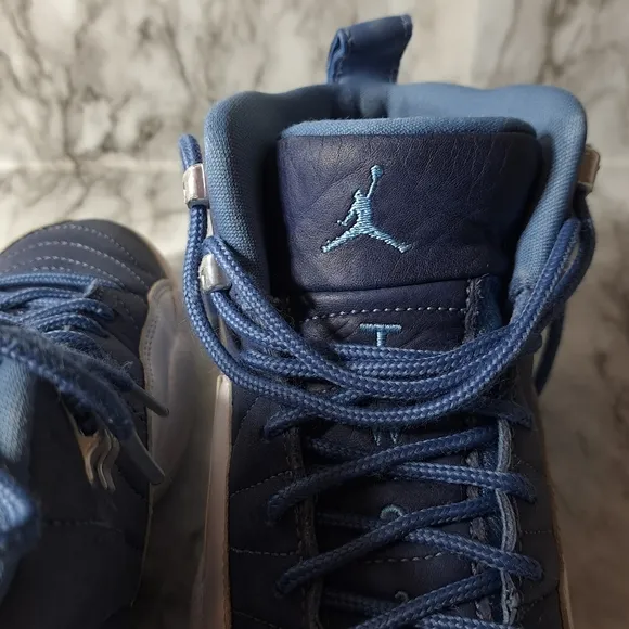 Nike‎ Air Jordan Retro Boys Sneakers Indigo &amp; White Size 6Y