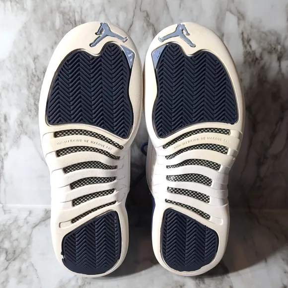 Nike‎ Air Jordan Retro Boys Sneakers Indigo &amp; White Size 6Y