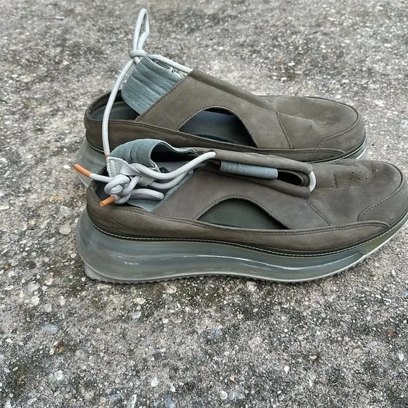 Nike Air Max FF 720 Olive and Bone Green Women's sling Back Sneakers Size 11.5