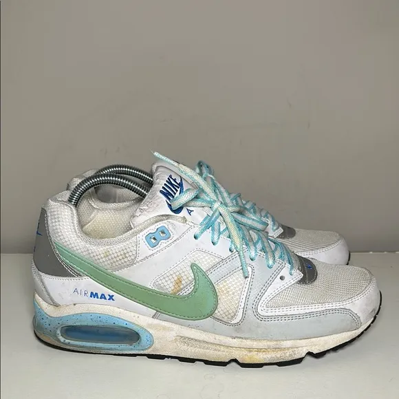 Nike Air Max Y2K 2010 white green blue and silver sneakers