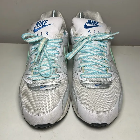 Nike Air Max Y2K 2010 white green blue and silver sneakers