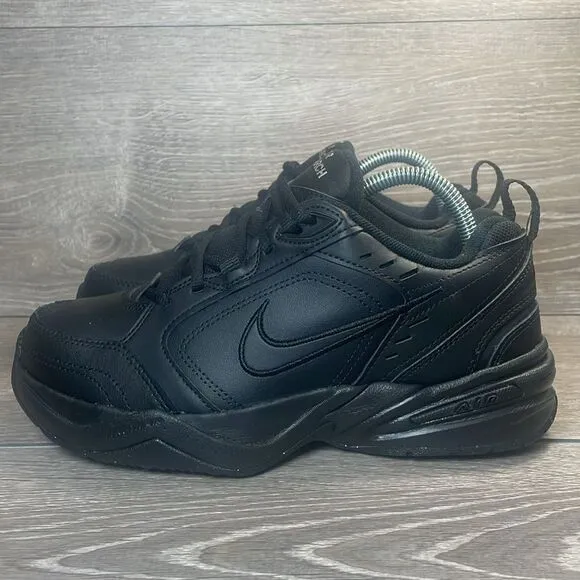 Nike Air Monarch IV (4E) Triple Black Men’s Sz 6.5 Extra-Wide Comfort Sneakers