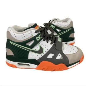 Nike Air Trainer 3 Fir/Flat Pewter/Lt Orewood Brn/Orange/Forest /White size 5Y