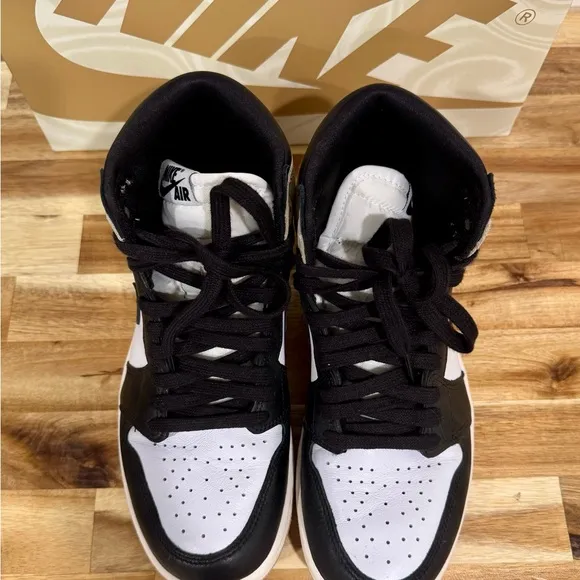 Nike Black and White Air Jordan Sneakers