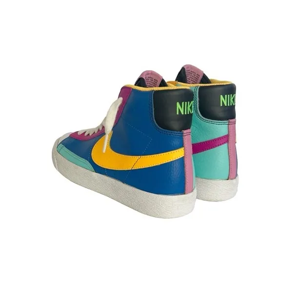 Nike Blazer Mid GS Aurora Purple Orange CZ9441-400 Multicolor Shoes Youth 4.5Y
