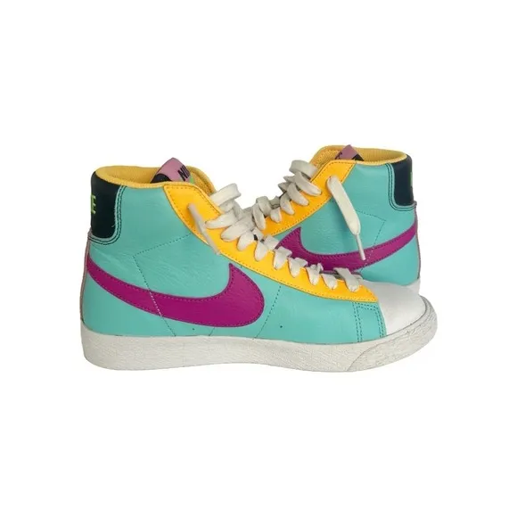 Nike Blazer Mid GS Aurora Purple Orange CZ9441-400 Multicolor Shoes Youth 4.5Y