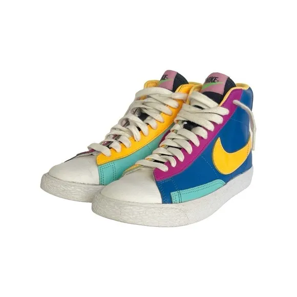 Nike Blazer Mid GS Aurora Purple Orange CZ9441-400 Multicolor Shoes Youth 4.5Y