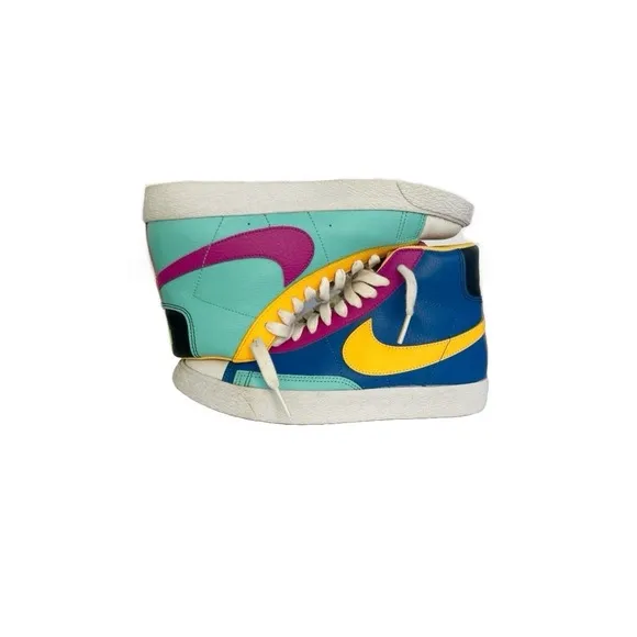 Nike Blazer Mid GS Aurora Purple Orange CZ9441-400 Multicolor Shoes Youth 4.5Y