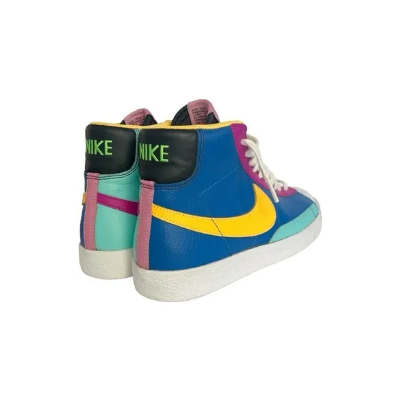Nike Blazer Mid GS Aurora Purple Orange CZ9441-400 Multicolor Shoes Youth 4.5Y