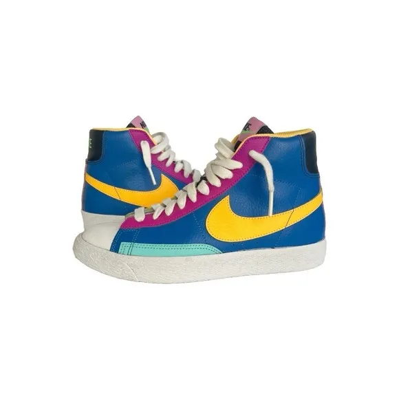 Nike Blazer Mid GS Aurora Purple Orange CZ9441-400 Multicolor Shoes Youth 4.5Y