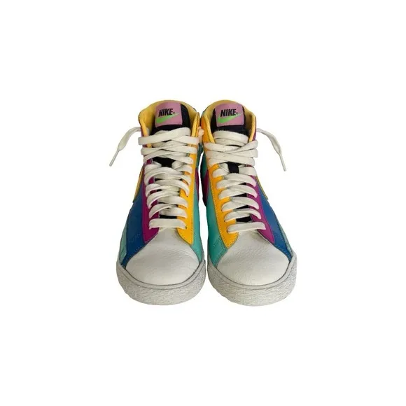Nike Blazer Mid GS Aurora Purple Orange CZ9441-400 Multicolor Shoes Youth 4.5Y