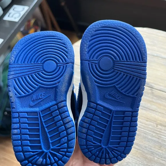 Nike Dunk Low Hyper Cobalt Blue Black Toddler Size 4C
