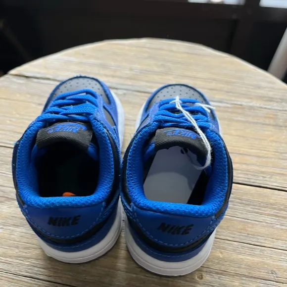 Nike Dunk Low Hyper Cobalt Blue Black Toddler Size 4C