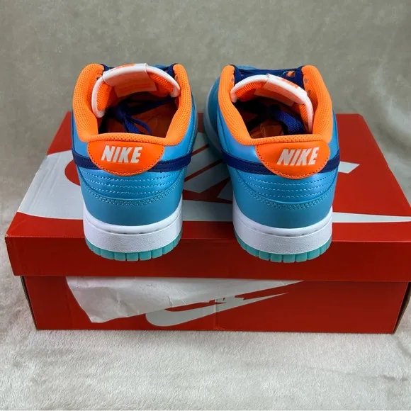 Nike Dunk Low SE Baltic Blue Total Orange Sneakers Men’s Size 10 NEW
