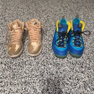 Nike Kids Camouflage and Blue Sneakers