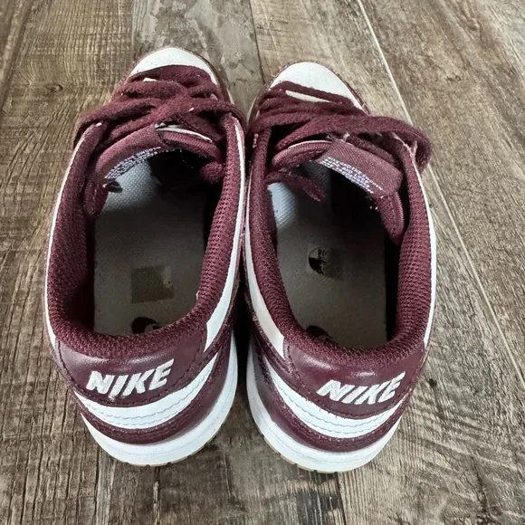 Nike Kids Dunks Maroon and White Sneakers