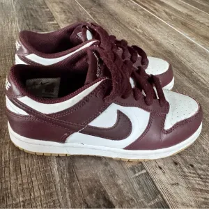 Nike Kids Dunks Maroon and White Sneakers