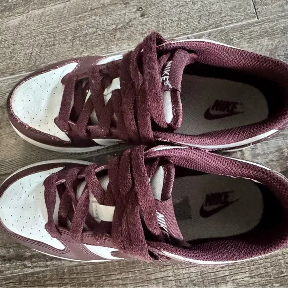 Nike Kids Dunks Maroon and White Sneakers