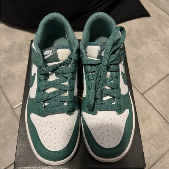 Nike Kids' Green and White Sneakers