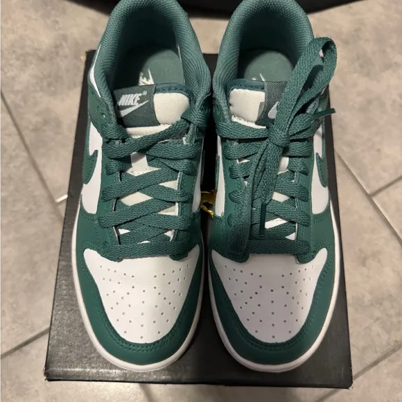 Nike Kids' Green and White Sneakers