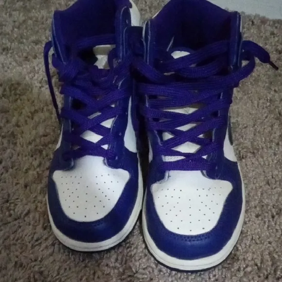 Nike Kids Purple and White Sneakers