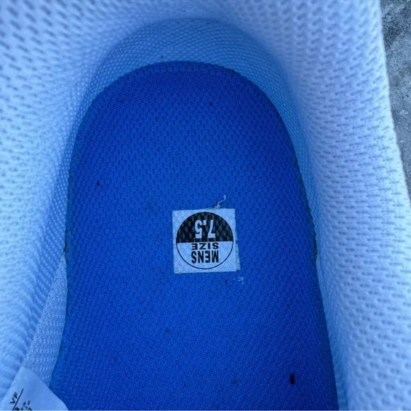 Nike Kids White and Blue Sneakers
