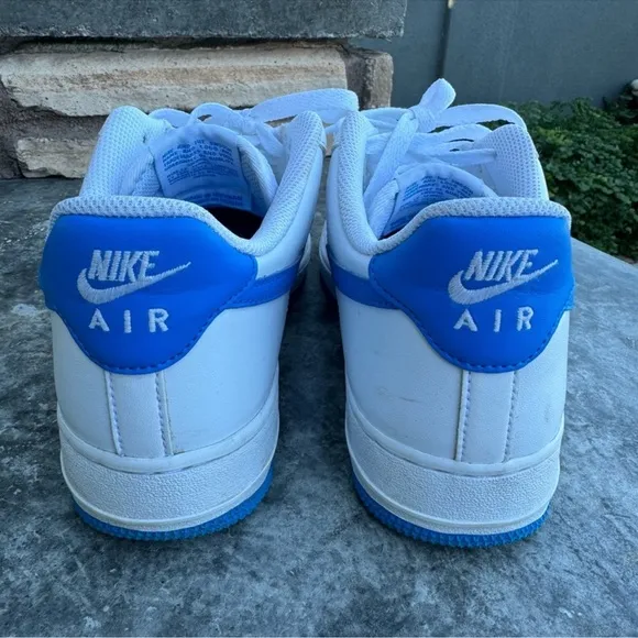 Nike Kids White and Blue Sneakers