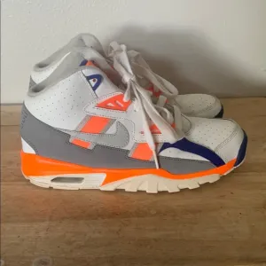 Nike Kids' White and Orange Sneakers