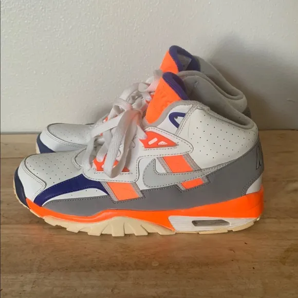 Nike Kids' White and Orange Sneakers