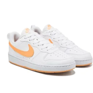 Nike Kids White and Orange Sneakers