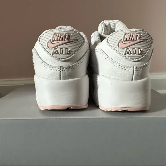 Nike Kids White and Pink Sneakers