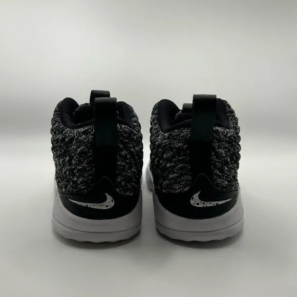 Nike Lebron 15 Toddler &quot;Ashes&quot;, Size 6c, 922809-002 Black Gray White Hi-Top Lace