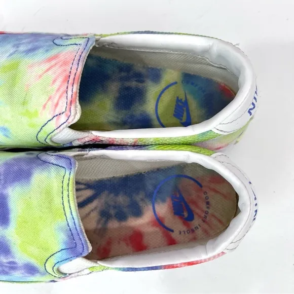 Nike Nike Court Legacy Print Boho Neon Tie Dye Slip On Loafer Chelsea Sneakers