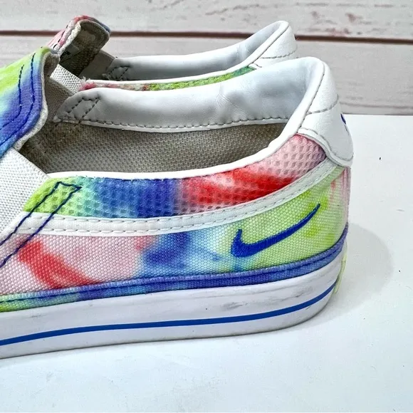 Nike Nike Court Legacy Print Boho Neon Tie Dye Slip On Loafer Chelsea Sneakers